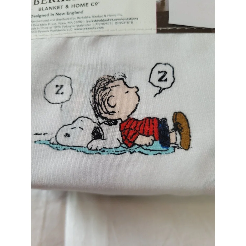 Peanuts Snoopy FULL Bed Sheet Set Woodstock Charlie Brown Linus Peppermint Patty